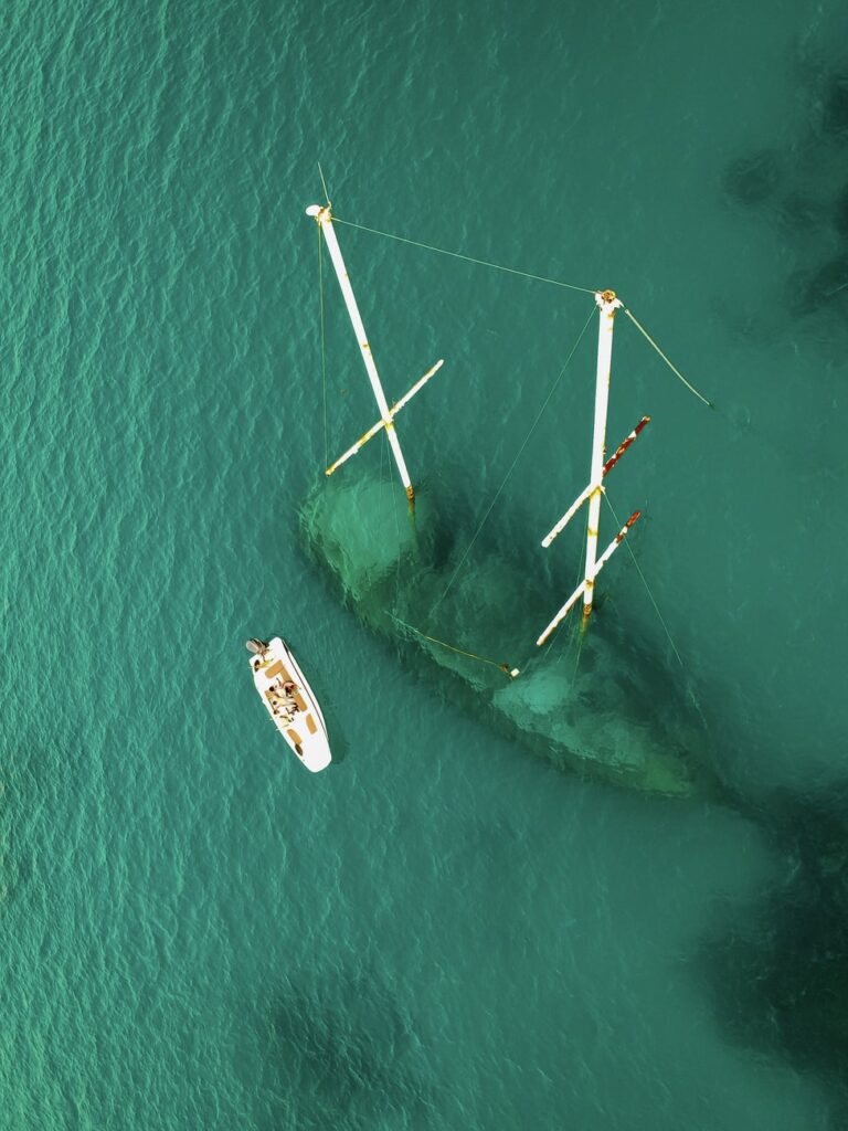 Sunken Ship and Boat